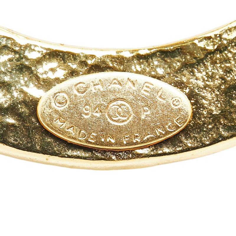 Chanel Vintage Coco Mark Gold Brooch