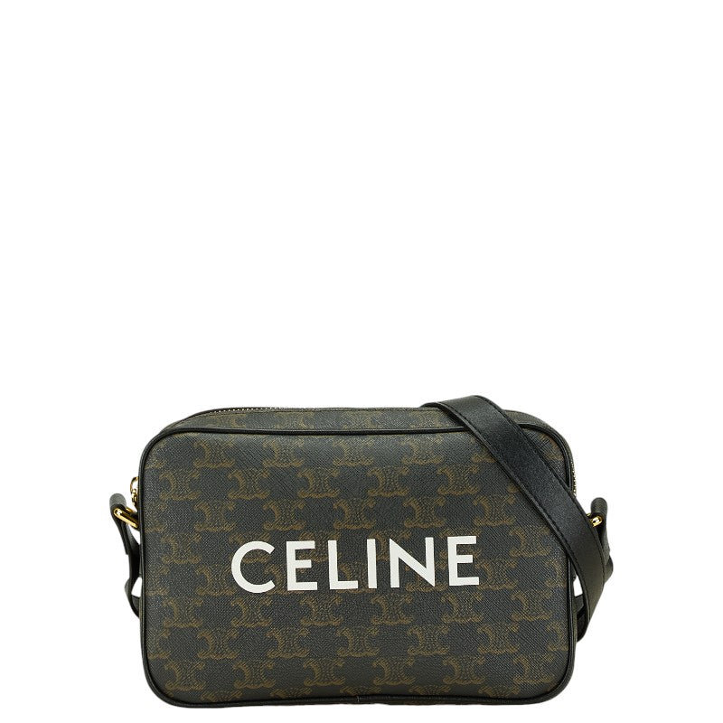 Celine Triomphe Square Shoulder Bag PVC Leather