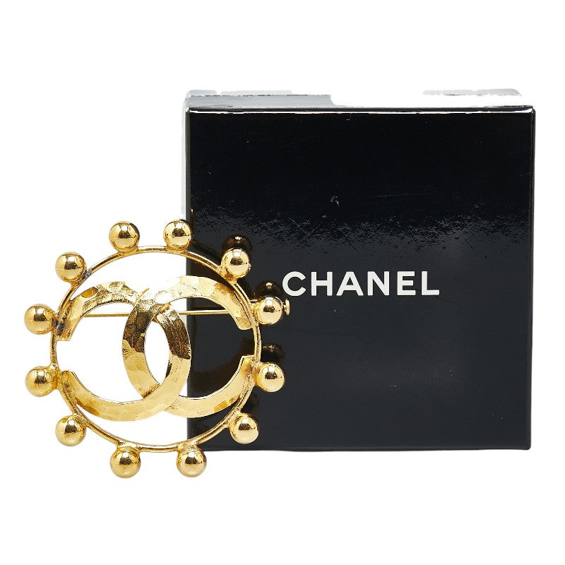 Chanel Coco Mark Gold Brooch