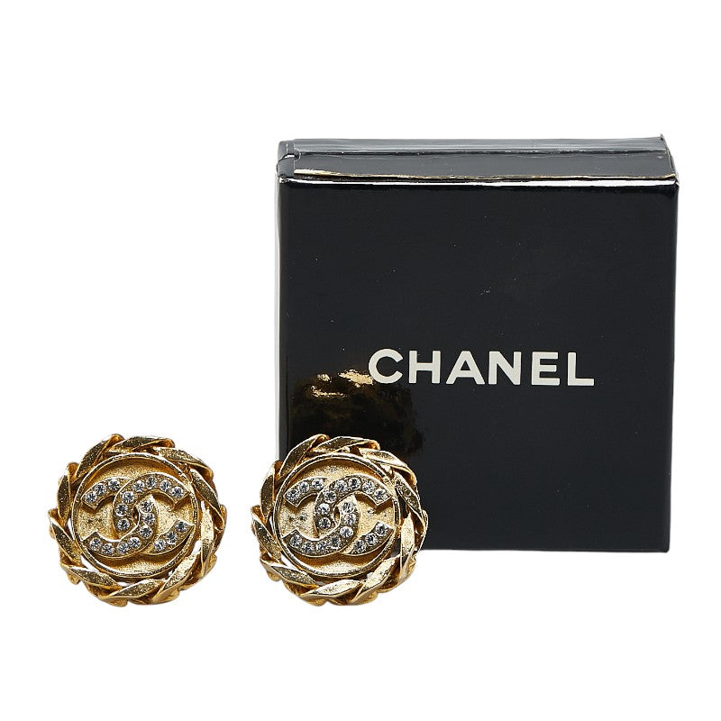 Chanel Coco Mark Rhinestone Earrings