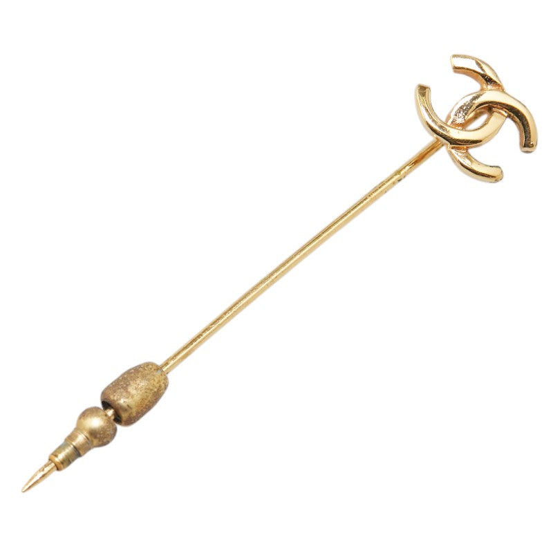 Chanel Coco Mark Pin Brooch Gold