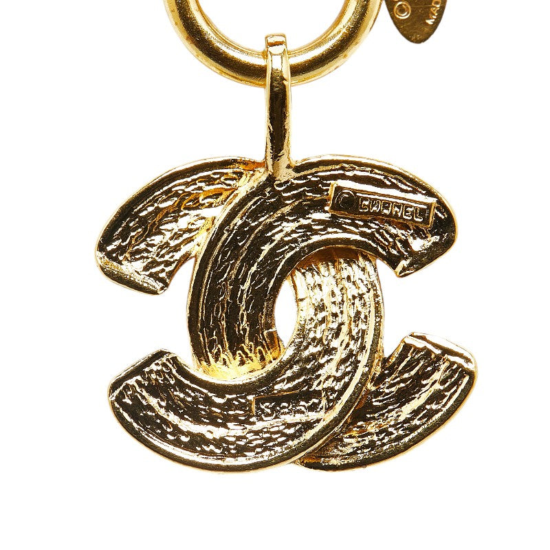 Chanel Vintage Matelasse Coco Mark Necklace Gold