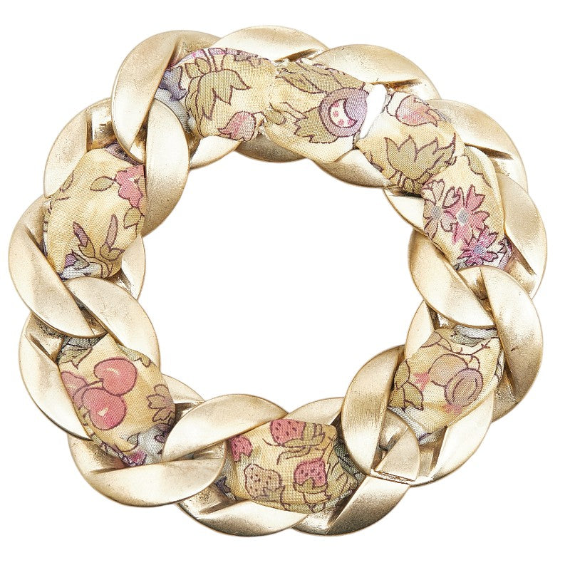 Chanel Vintage Coco Mark Flower Bracelet Gold