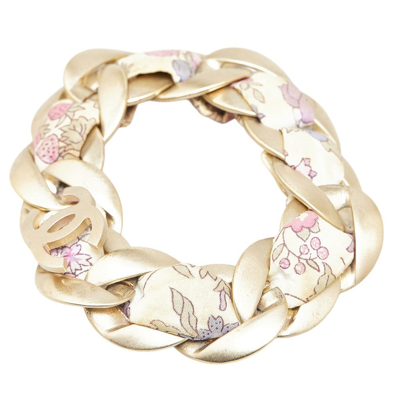 Chanel Vintage Coco Mark Flower Bracelet Gold