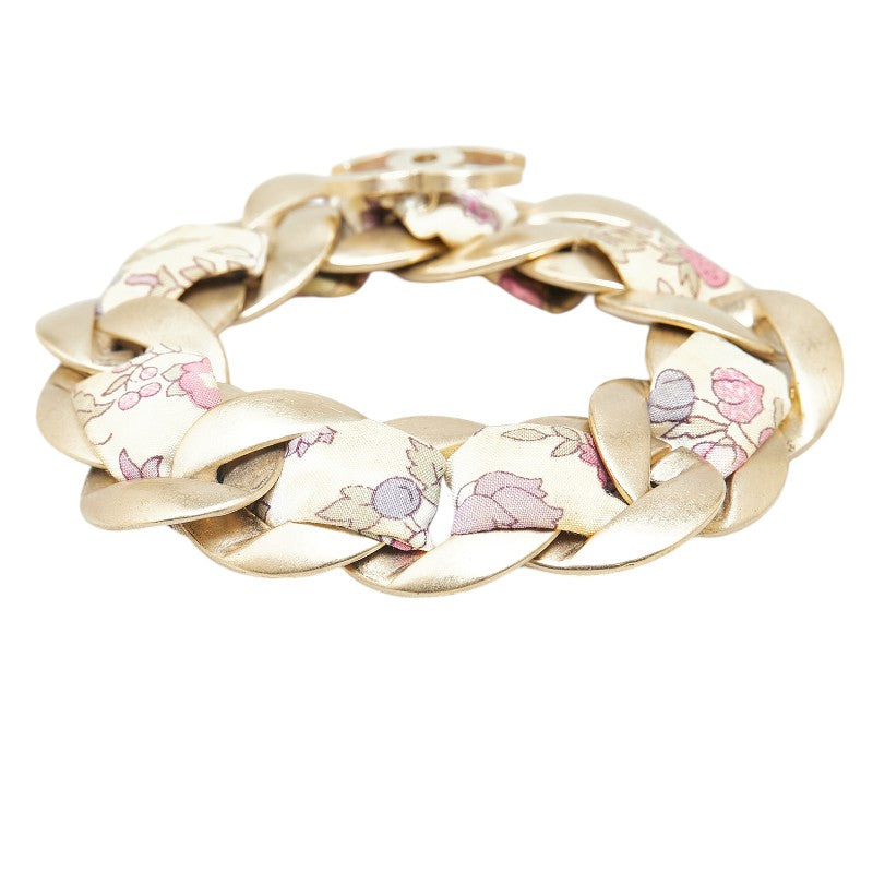 Chanel Vintage Coco Mark Flower Bracelet Gold