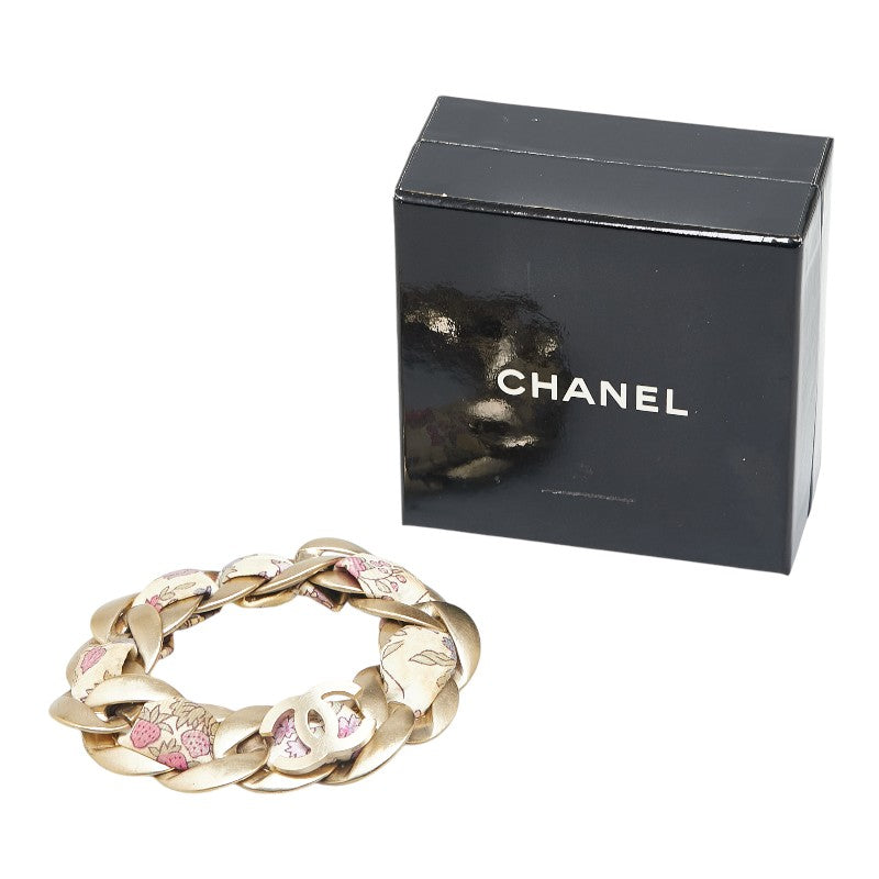 Chanel Vintage Coco Mark Flower Bracelet Gold