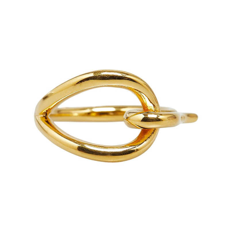 Hermes Jumbo Scarf Ring Gold Plated