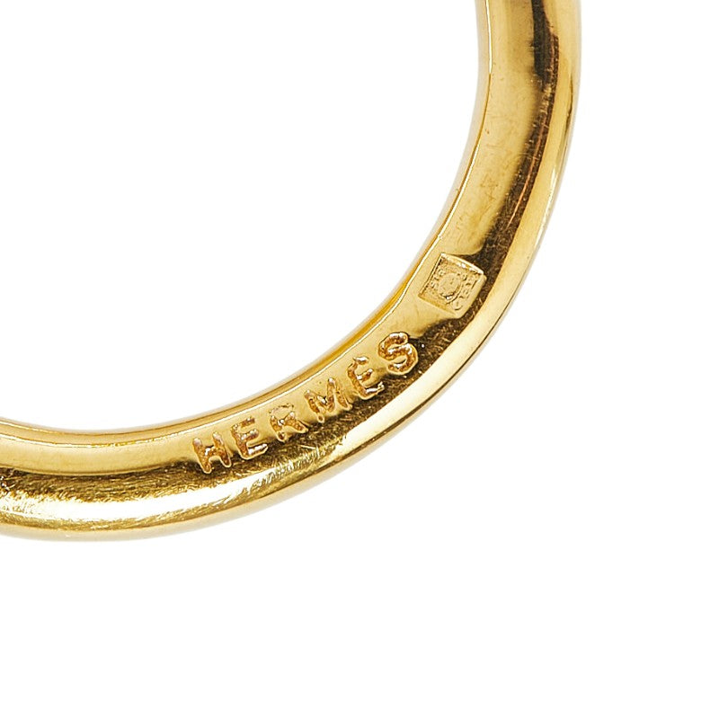 Hermes Jumbo Scarf Ring Gold Plated