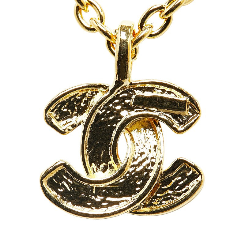 Chanel Vintage Matelasse Coco Mark Necklace