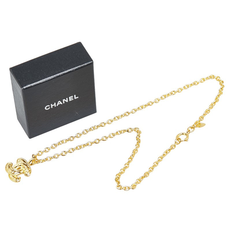 Chanel Vintage Matelasse Coco Mark Necklace