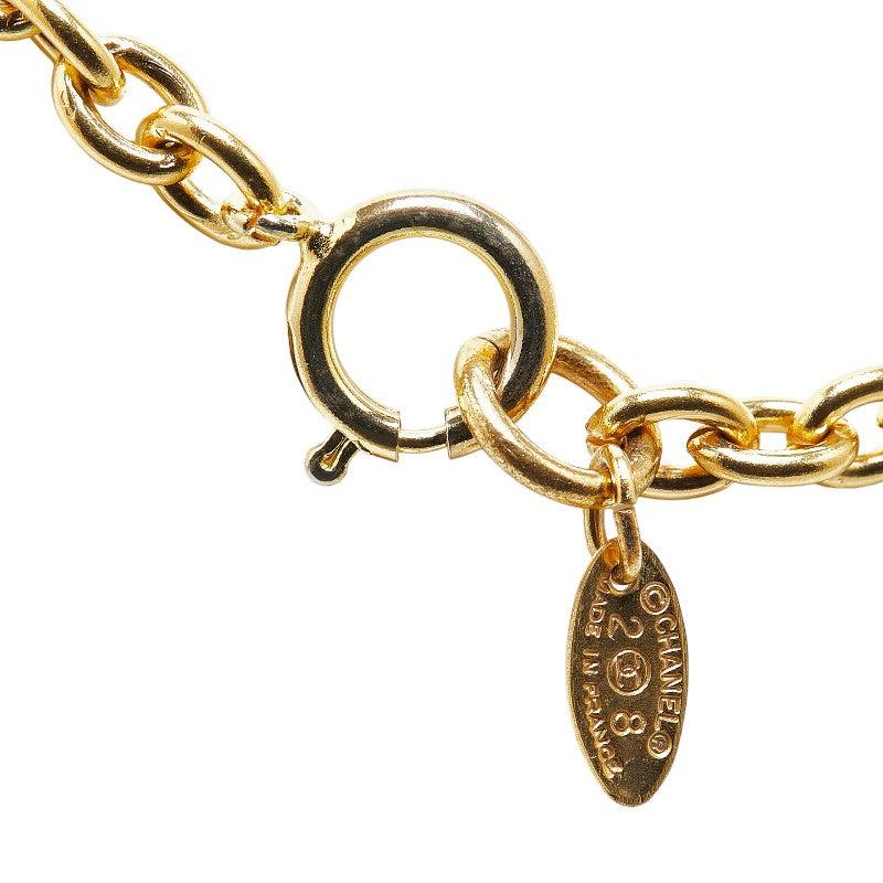 Chanel Vintage Coco Mark Chain Necklace Gold