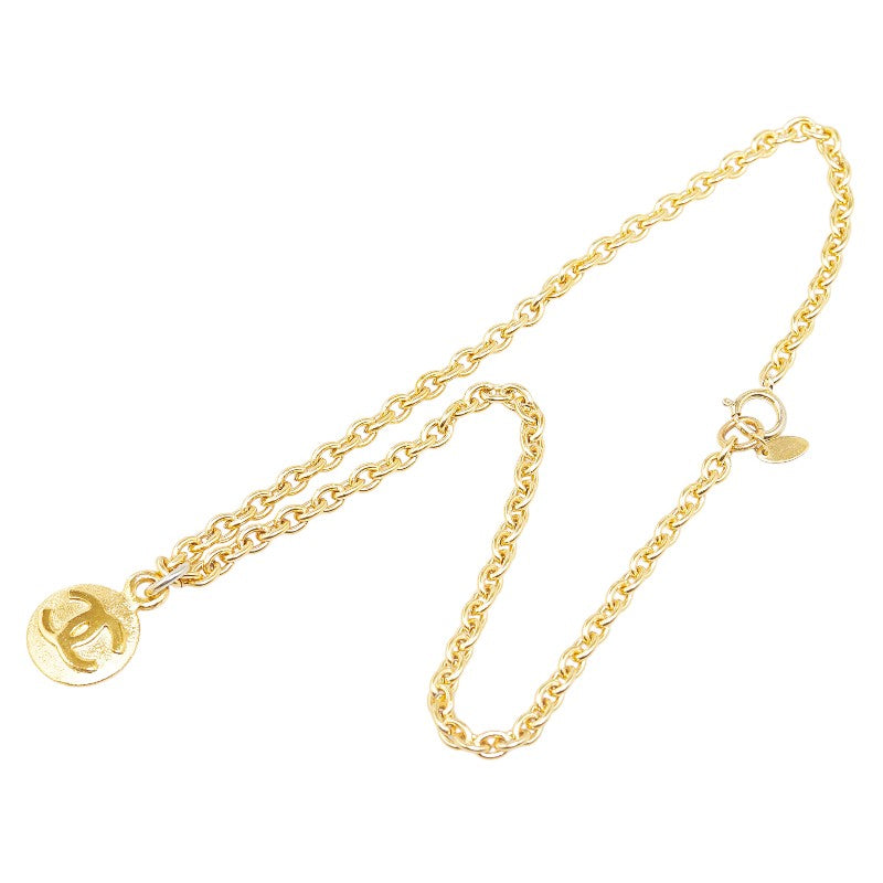 Chanel Vintage Coco Mark Chain Necklace Gold