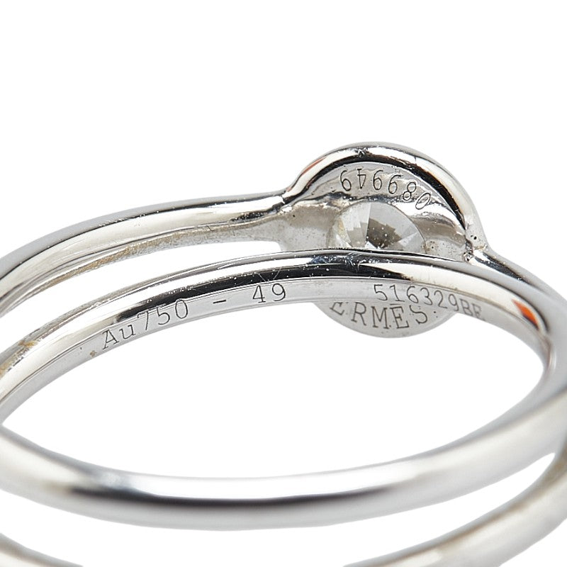 Hermes K18WG White Gold Ring