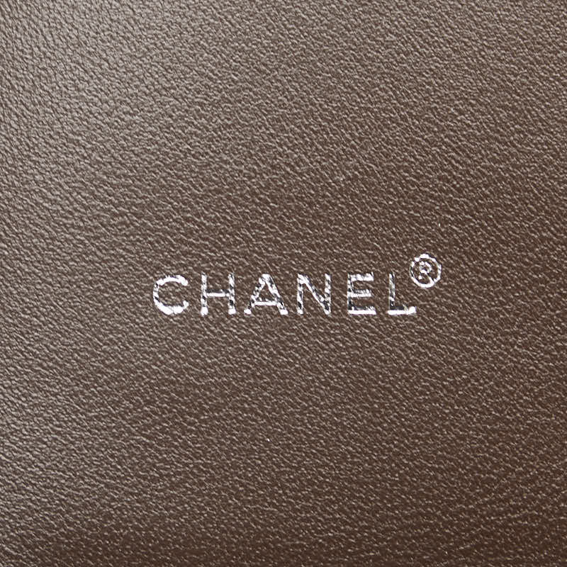 Chanel Canvas Long Wallet Khaki Green