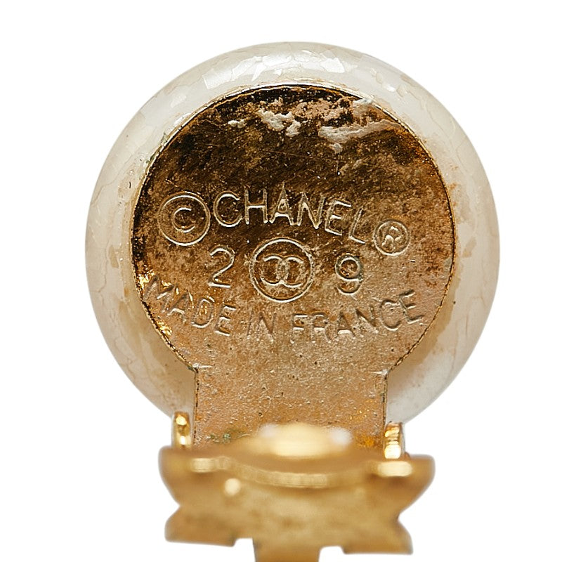 Chanel Coco Mark Swing Earrings Gold Plated