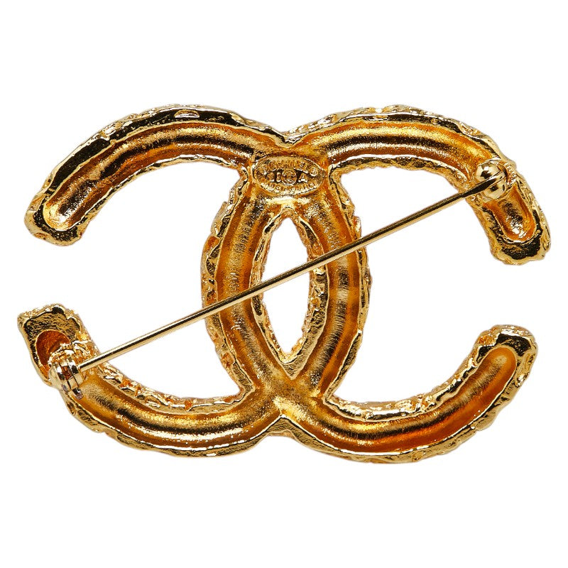 Chanel Vintage Coco Mark Brooch Gold