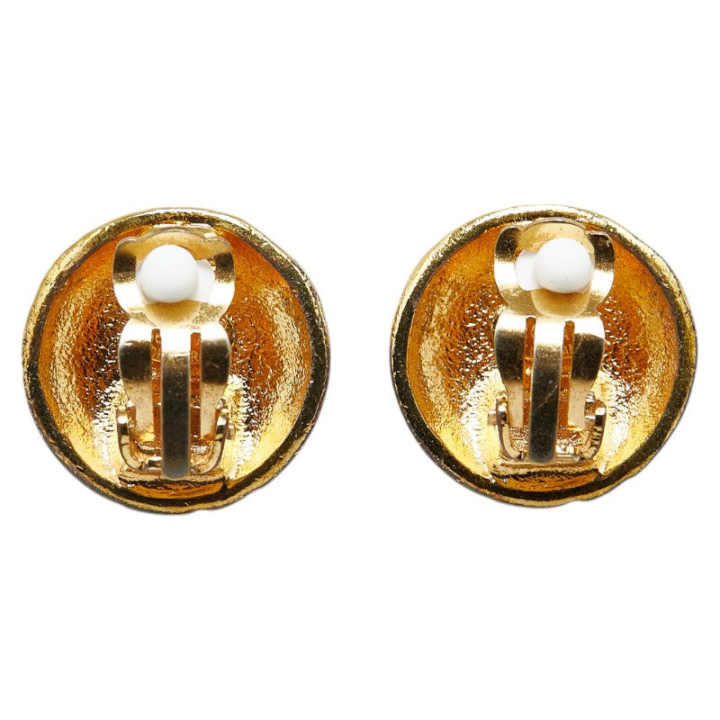 Chanel Vintage Coco Mark Round Earrings