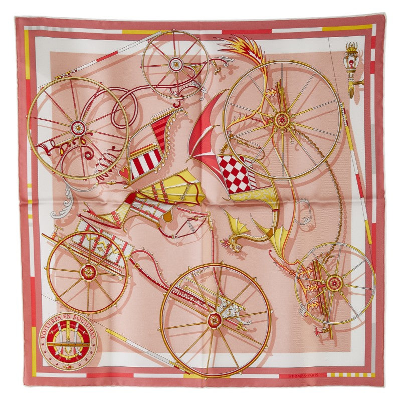 Hermes Silk Scarf Voitures en Equilibre