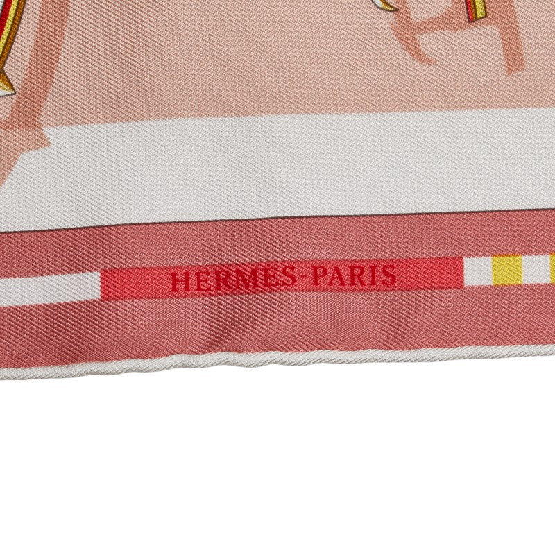 Hermes Silk Scarf Voitures en Equilibre