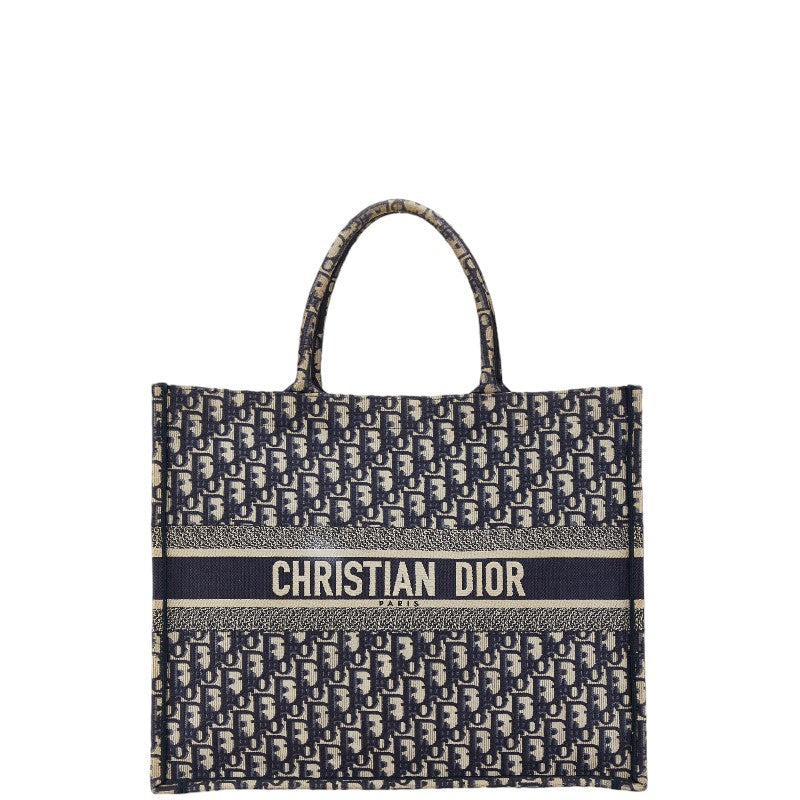 Dior Oblique Embroidery Book Tote Bag