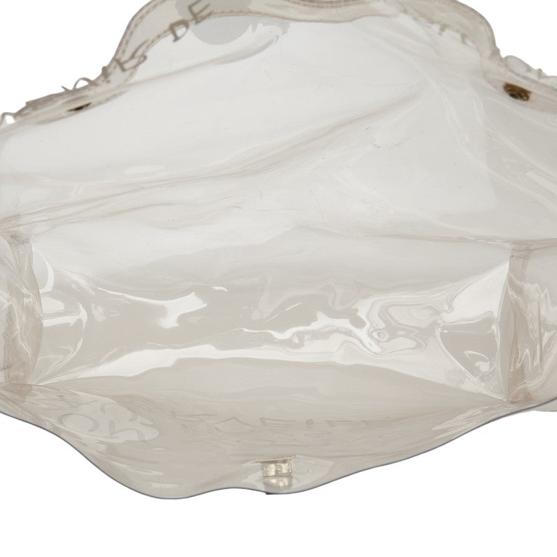 Hermes Vinyl Kelly Clear Handbag Tote