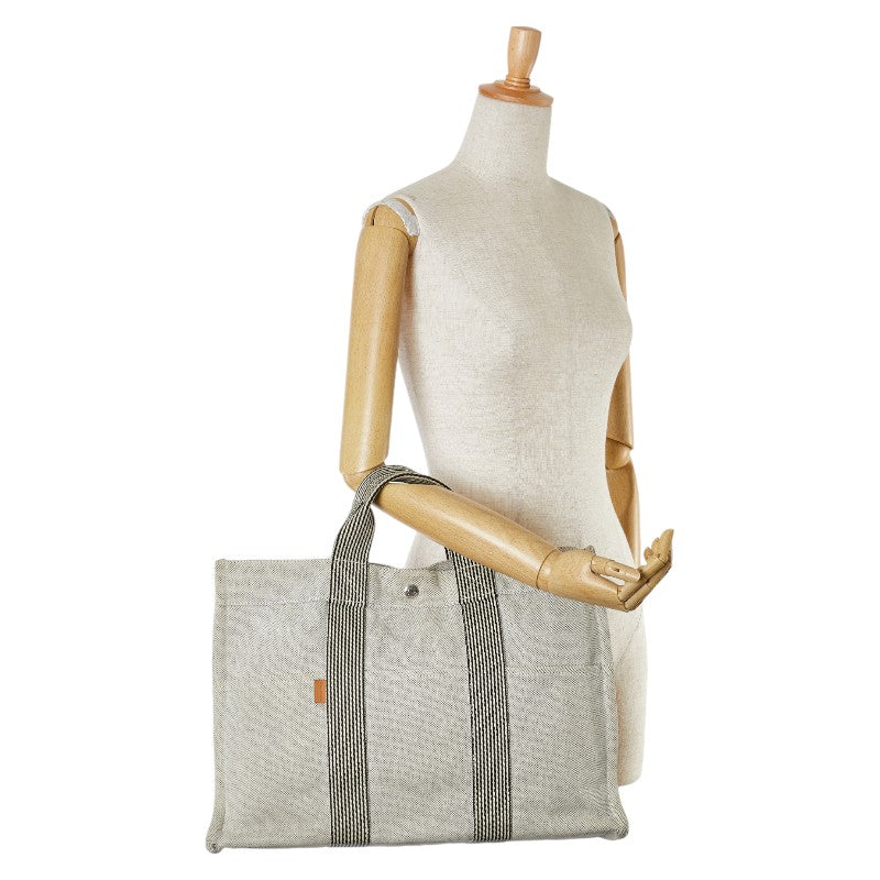 Hermes Canvas New Fourre Tout Tote Bag