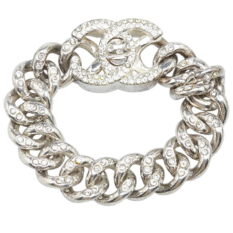 Chanel Coco Mark Turnlock Rhinestone Bracelet