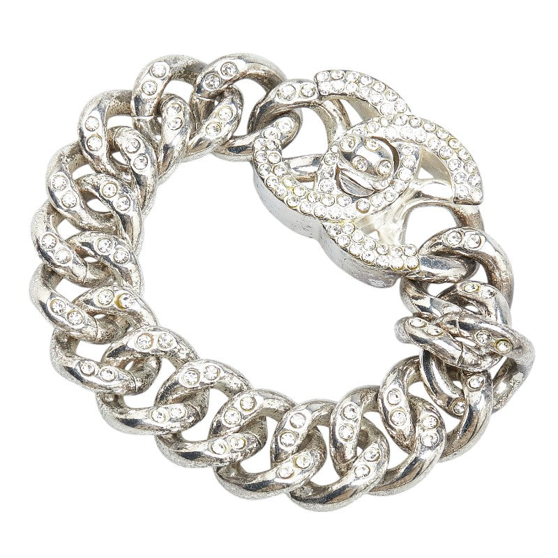 Chanel Coco Mark Turnlock Rhinestone Bracelet