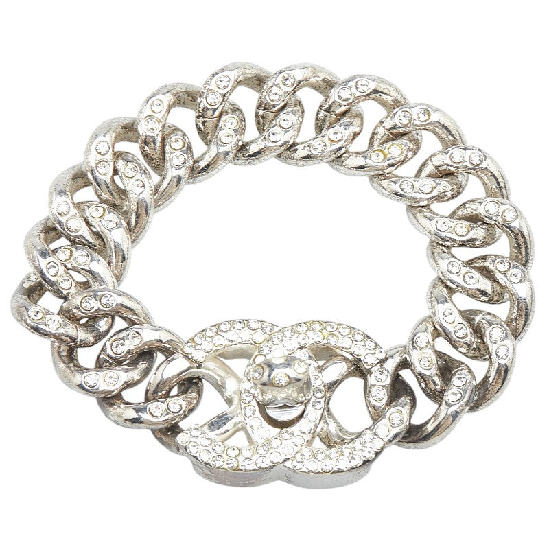 Chanel Coco Mark Turnlock Rhinestone Bracelet