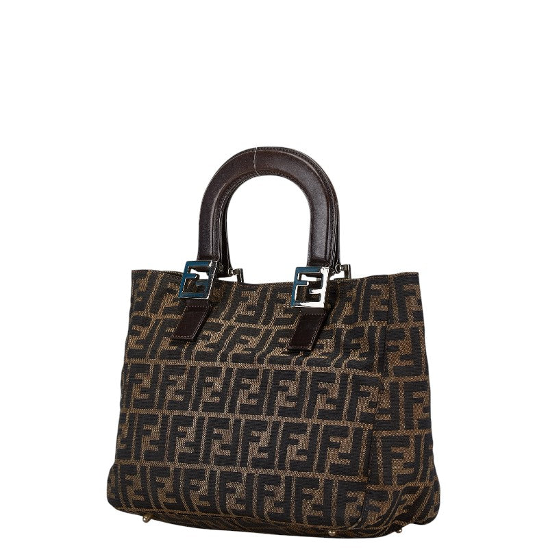 Fendi Zucca Mini Tote Bag Canvas Leather