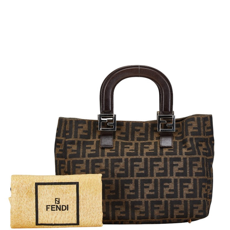 Fendi Zucca Mini Tote Bag Canvas Leather