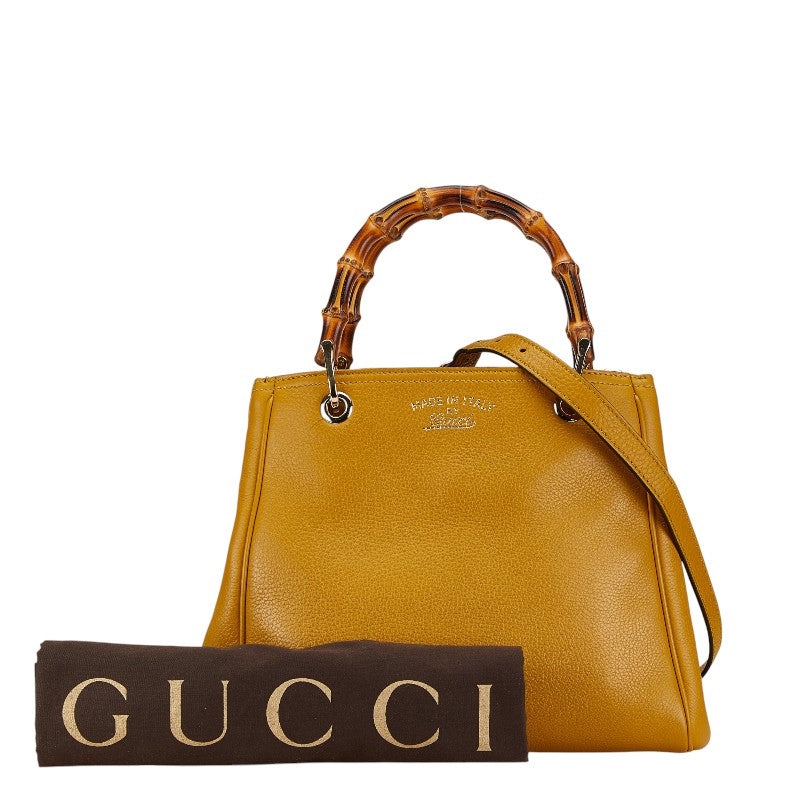 Gucci Bamboo Shopper Small Leather Handbag