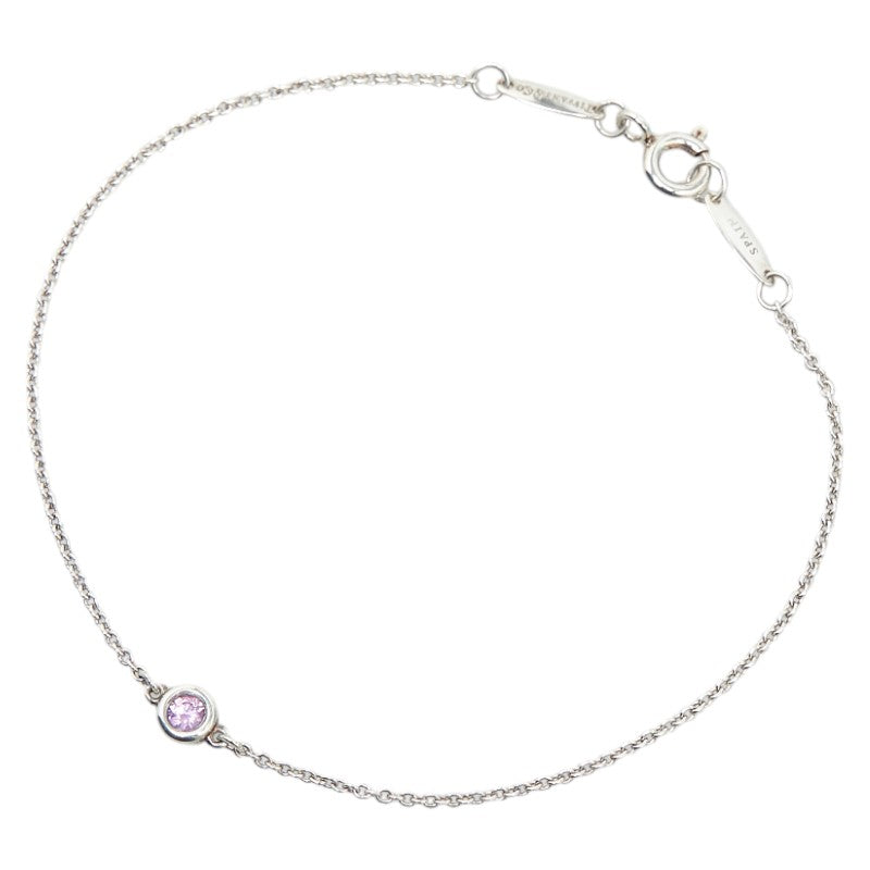 Tiffany & Co Silver Pink Sapphire Bracelet