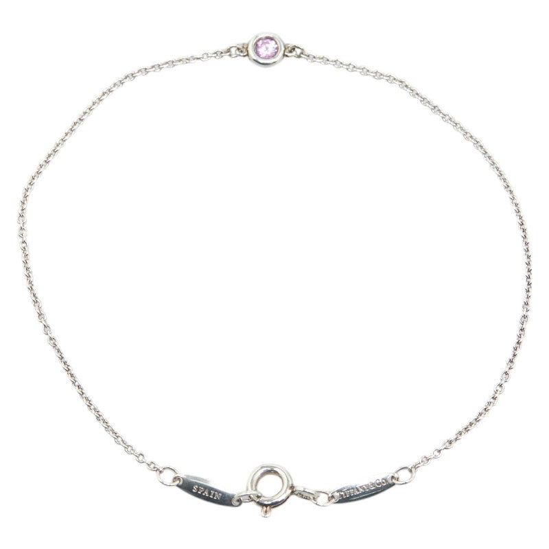 Tiffany & Co Silver Pink Sapphire Bracelet