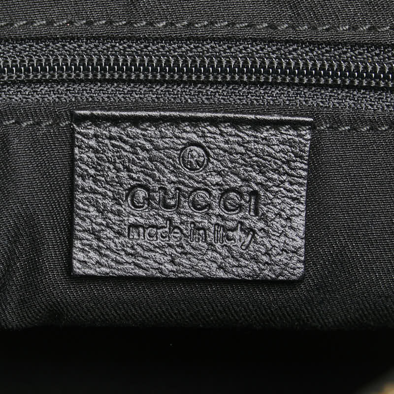 Gucci GG Canvas Abby Handbag Black Leather