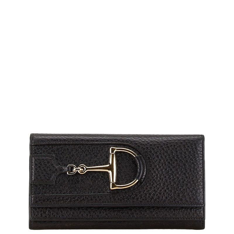 Gucci Leather Horsebit Long Wallet