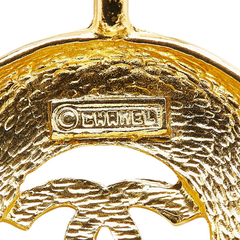 Chanel Coco Mark Medallion Necklace Gold