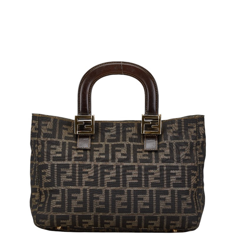 Fendi Zucca Mini Tote Bag Canvas Leather