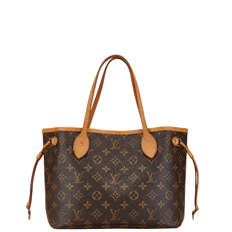 Louis Vuitton Neverfull PM Tote Brown PVC Leather