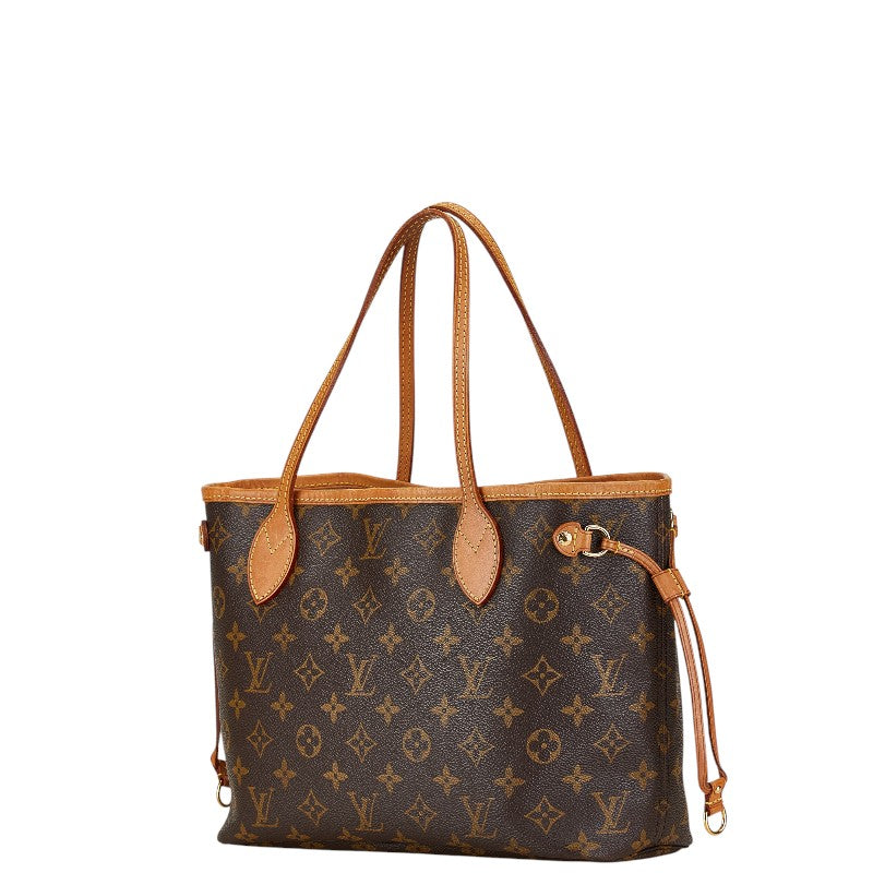 Louis Vuitton Neverfull PM Tote Brown PVC Leather