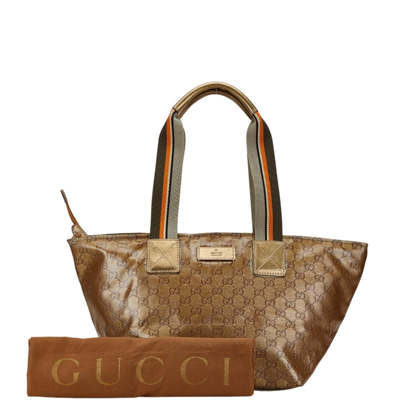 Gucci GG Crystal PVC Leather Tote Bag 131230