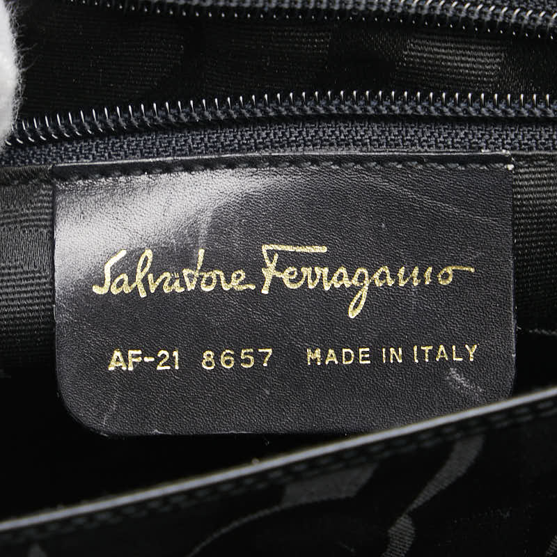 Salvatore Ferragamo Gancini 2WAY Leather Handbag