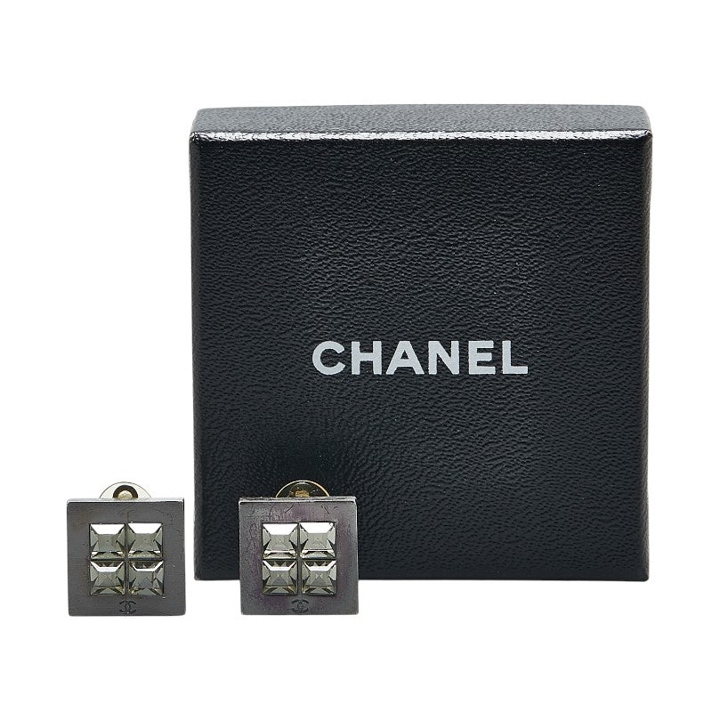 Chanel Coco Mark Rhinestone Earrings