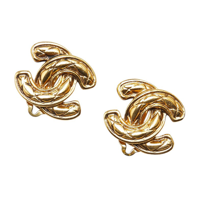 Chanel Coco Mark Matelasse Earrings