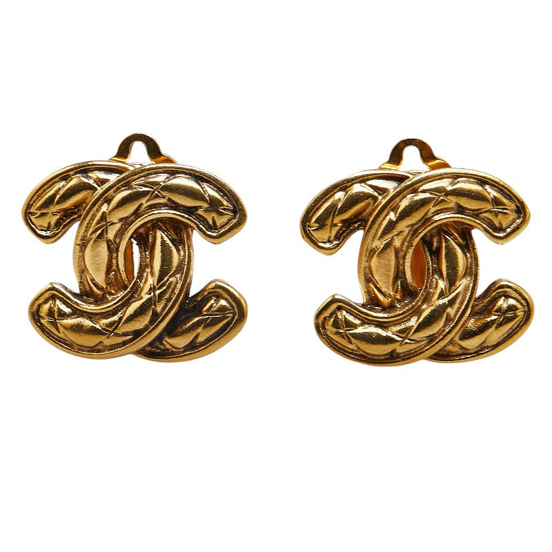 Chanel Coco Mark Matelasse Earrings