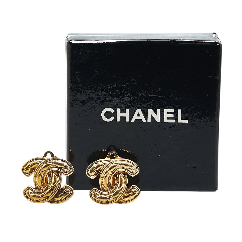 Chanel Coco Mark Matelasse Earrings