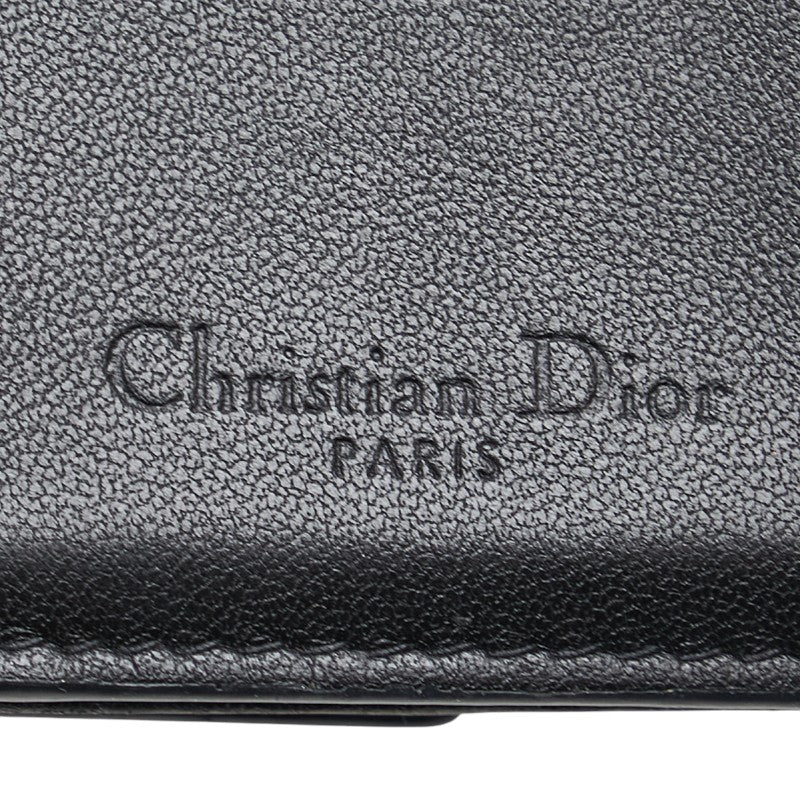 Dior Leather Tri-fold Wallet Black