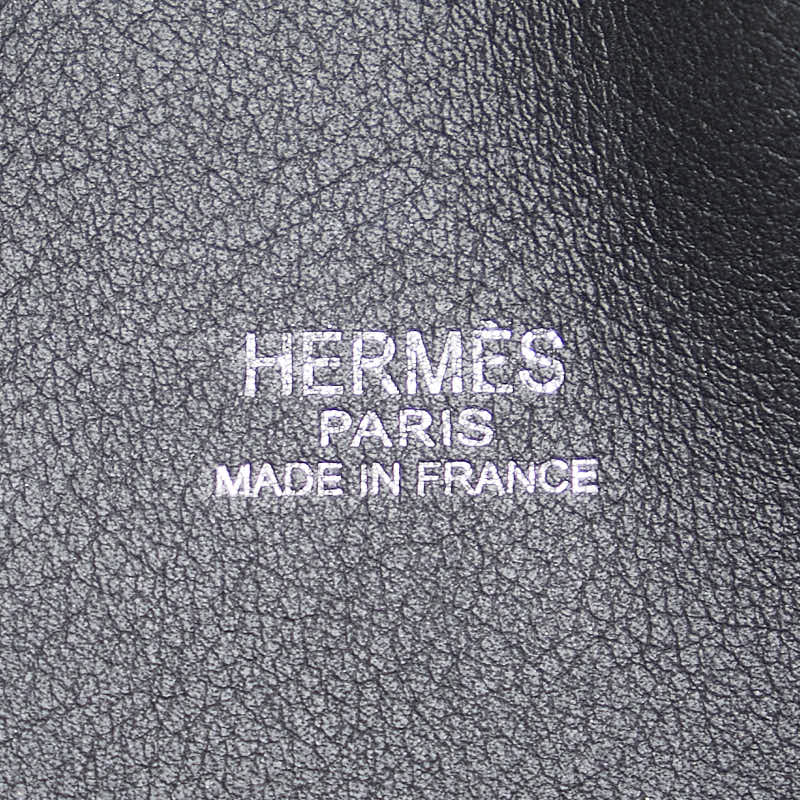 Hermes Potamos Cabas PM Leather Canvas Tote