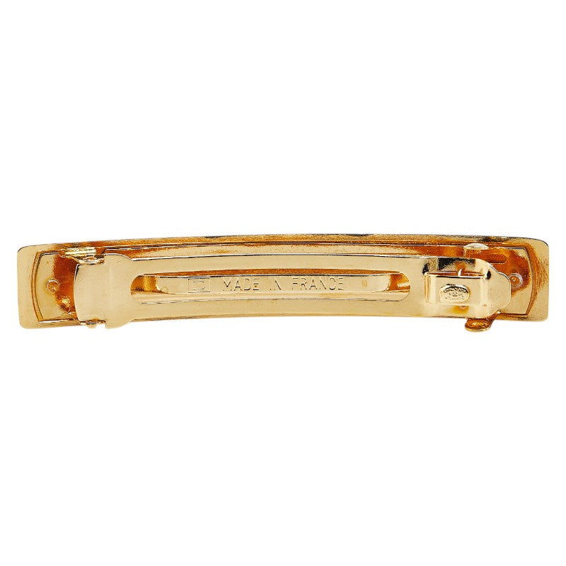 Chanel Logo Gold Barrette