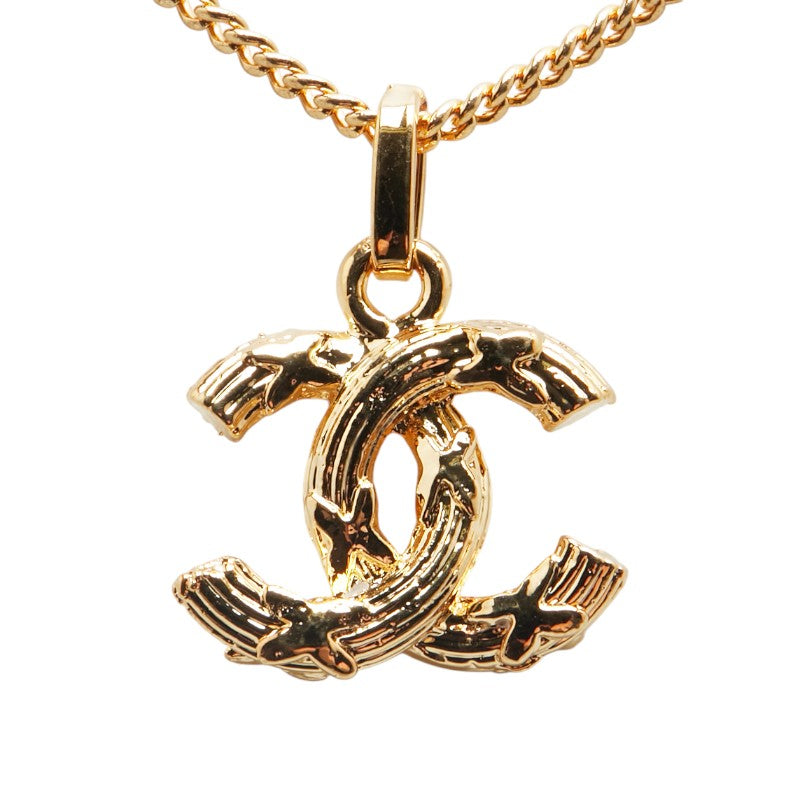 Chanel Vintage Coco Mark Necklace Gold